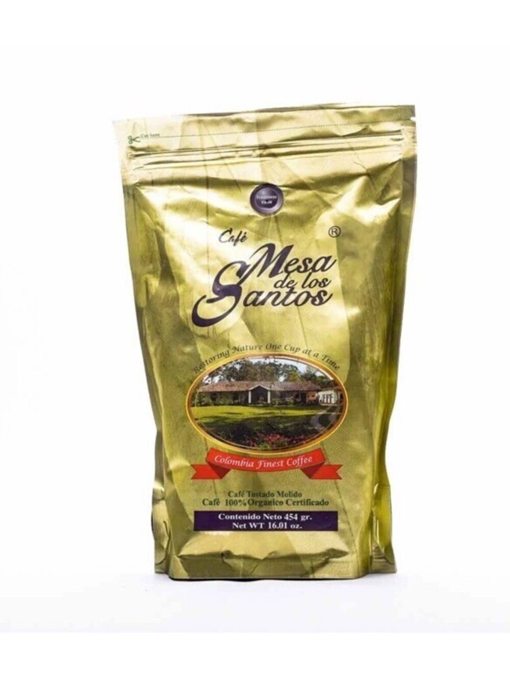 Café Mesa de los Santos Premium Colombian Ground Coffee Medium Roast 16 oz